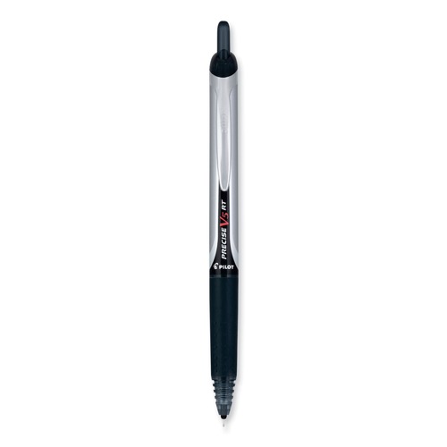 Pens | Pilot PIL84067 Extra-Fine 0.5 mm Black Ink Retractable Precise V5RT Roller Ball Pen - Black Barrel (30/Pack) image number 0