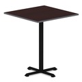 Office Desks & Workstations | Alera ALETTSQ36CM 35.38 in. x 35.38 in. Square Reversible Laminate Table Top - Medium Cherry/Mahogany image number 0