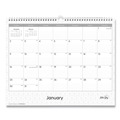 Bulletin Boards | Blue Sky 111292 15 in. x 12 in. 12-Month (Jan-Dec 2026) Enterprise Wall Calendar - White/Gray Sheets image number 0