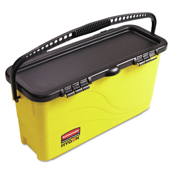 MOP BUCKETS | Rubbermaid Commercial HYGEN 1791802 Hygen Top Down Charging Bucket - Yellow/Black