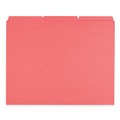 File Folders | Universal UNV16163 Reinforced 1/3-Cut Assorted Top-Tab File Folders - Letter Size, Red (100/Box) image number 2