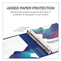 Binders | Samsill MP46409 3 Rings 1 in. Capacity 11 in. x 8.5 in. Durable D-Ring View Binders - Black/Blue/Green/Red (4/Pack) image number 1