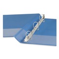 Binders | Universal UNV20723 11 in. x 8.5 in. 1.5 in. Capacity 3 Rings Slant D-Ring View Binder - Light Blue image number 4
