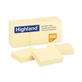 Labels | Highland 6539 1.38 in. x 1.88 in. Self-Stick Notes - Yellow (12 Pads/Pack) image number 0