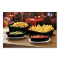 Food Service | Pactiv Corp. OC12B Newspring VERSAtainer 6.8 x 4.8 x 1.45 12 oz Oval Plastic Microwavable Containers - Black/Clear (150/Carton) image number 2