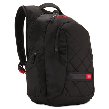 Case Logic 3201268 9.5 in. x 14 in. x 16.75 in. Polyester Backpack for 16 in. Laptops - Black