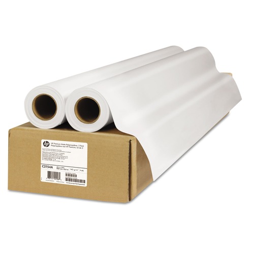 Copy & Printer Paper | HP C2T54A Premium 42 in. x 75 ft. Matte Polypropylene Paper - White (2/Pack) image number 0