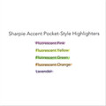 Highlighters | Sharpie 27025 Chisel Tip Pocket Style Highlighters - Fluorescent Yellow Ink, Yellow Barrel (1-Dozen) image number 3