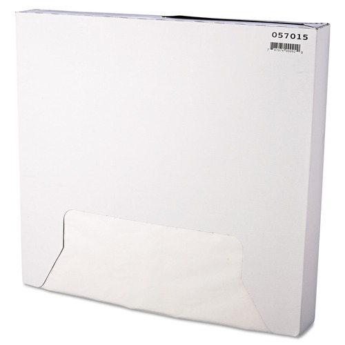  | Bagcraft P057015 15 x 16 Grease-Resistant Paper Wraps and Liners - White (3000/Carton) image number 0