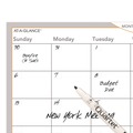 Bulletin Boards | AT-A-GLANCE AW602028 WallMates Undated Self-Adhesive 36 in. x 24 in. Dry Erase Monthly Planning Surfaces - White/Gray/Orange Sheets image number 3