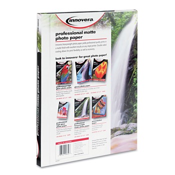 Innovera IVR99650 8.5 in. x 11 in. Heavyweight Photo Paper - Matte White (50/Pack)