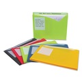 File Jackets & Sleeves | C-Line 63060 Straight Tab Write-On Poly File Jackets - Letter, Assorted Colors (25/Box) image number 1