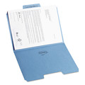 File Folders | Smead 11986 1/3-Cut Tabs Assorted Letter Size 0.75 in. Expansion SuperTab Colored File Folders - Blue (100/Box) image number 3
