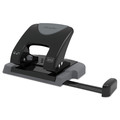 Staple Punches | Swingline A7074135 SmartTouch 9/32 in. Holes 20-Sheet Two-Hole Punch - Black/Gray image number 3