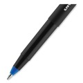 Pens | uni-ball 2013568 ONYX Fine 0.7 mm Stick Roller Ball Pen - Blue Ink Black/Blue Barrel (72/Pack) image number 7
