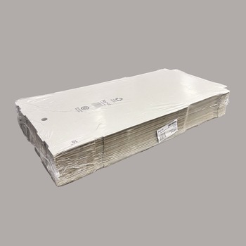 Karat FP-PBF16W 16 in. x 16 in. x 1.97 in. Corrugated Paper Boxes - White/Brown (50/Bundle)