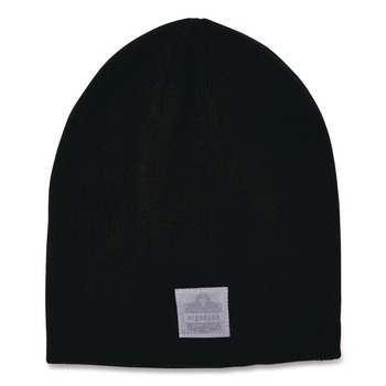 Ergodyne 16812 N-Ferno 6812 One Size Fits Most Rib Knit Beanie - Black