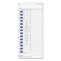 Recordkeeping & Forms | TOPS 12443 4 x 9 One Side Time Clock Cards Replacement for 35100-10 (100/Pack) image number 0