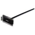 Food Service | Carlisle 4029000 Sparta Broiler Master Grill Brush and Scraper with 30.5 in. Black Wood Handle image number 0