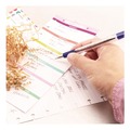 Pens | Pentel BK91-C 1 mm R.S.V.P. Ballpoint Pen - Medium/Blue Ink/Clear/Blue Barrel (1-Dozen) image number 7