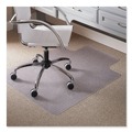 Office Chair Mats | ES Robbins 120023 36 x 48 EverLife Light Use Rectangular Chair Mat with Lip for Flat to Low Pile Carpet - Clear image number 6