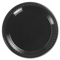 Bowls and Plates | Chinet 81409 9 in. Diameter Heavyweight Plastic Plates - Black (500/Carton) image number 0