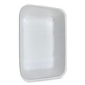 Food Trays, Containers, and Lids | GEN 20KWH 12 in. x 8.7 in. x 2.45 in. No. 20K Foam Meat Trays - White (125/Carton) image number 1