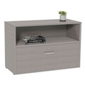 Office Desks & Workstations | Linea Italia LITUR604ASH Urban 35.25 in. x 15.25 in. x 23.75 in. 36 in. Credenza Bottom Pedestal - Ash image number 3