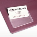 Desk Accessories & Office Organizers | Avery 73720 3.5 in. x 2 in. Self-Adhesive Top-Load Business Card Holders - Clear (10/Pack) image number 2