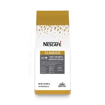 Nescafe 12467579 2 lb Bag Medium Blend Roast Ground Coffee - Classico 100 Percent Arabica (6/Carton)