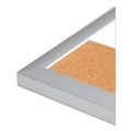 White Boards | U Brands 3891U00-01 4N1 35 x 23 Magnetic Dry Erase Combo Board - Tan/White Surface/Silver Aluminum Frame image number 3