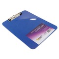 Clipboards | Mobile OPS 61623 0.25 in. Clip Capacity Holds 8.5 in. x 11 in. Sheets Unbreakable Recycled Clipboard - Blue image number 2