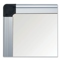 White Boards | MasterVision MA2107170 96 in. x 48 in. Value Aluminum Lacquered Steel Magnetic Dry Erase Board - White/Silver image number 2