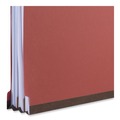 File Folders | Universal UNV10203 Bright Colored Pressboard Classification Folders - Letter, Ruby Red (10/Box) image number 2
