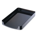Desktop Organizers | Officemate 22242 10.25 in. x 15.38 in. x 2 in. 2200 Series Front-Loading 1-Section Legal Size Desk Tray - Black image number 1