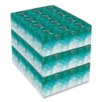 TISSUES | Kleenex 21270 Boutique 2-Ply Facial Tissues in an Upright Pop-Up Box - White (95 Sheets/Box, 36 Boxes/Carton)
