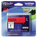 Labels | Brother P-Touch TZE451 0.94 in. x 26.2 ft. TZe Standard Adhesive Laminated Labeling Tape - Black on Red image number 0