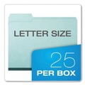 File Folders | Pendaflex 9200T 1/3 1 in. Expansion Assorted 1/3-Cut Tabs Letter Size Pressboard Expanding File Folders - Blue (25/Box) image number 3