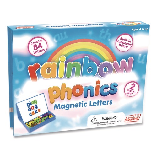 Office & Office Supplies | Junior Learning Inc JL194 Ages 4 to 7 Rainbow Phonics Magnetic Letters image number 0