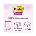 Notebooks & Pads | Post-it Notes Super Sticky 675-6SSAN 4 in. x 4 in. Note Ruled Pads in Playful Primary Collection Colors (6/Pack) image number 1