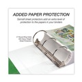 File Folders | Samsill 18907 3 Rings 5 in. Capacity 11 in. x 8.5 in. Earth's Choice Plant-Based Round Ring View Binder - White image number 6