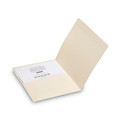 File Folders | Smead 10315 Straight Tabs Top Tab File Folders with Inside Pocket - Manila (50/Box) image number 2