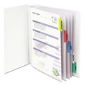 Sheet Protectors | C-Line 05550 2 in. 11 x 8.5 Sheet Protectors with Index Tabs - Assorted Color Tabs (5/Set) image number 2