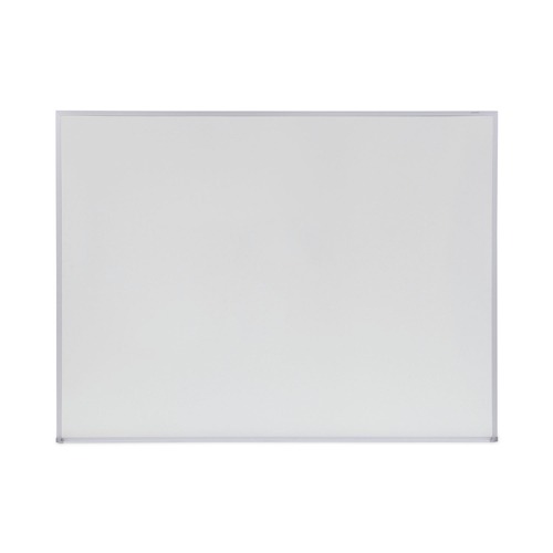 White Boards | Universal UNV43624 48 in. x 36 in. Melamine Dry Erase Board with Aluminum Frame - White Surface image number 0