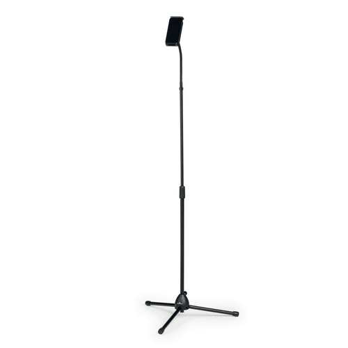 Back to School Sale | Durable 894201 TWIST Black Floor Stand for Tablet Black image number 0