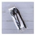 Cutlery | Boardwalk BWK4KITBLPP 4-Piece Mediumweight Cutlery Kit - Black (250/Carton) image number 5