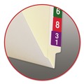 File Folders | Smead 24160 Straight Tabs Letter Size 0.75 in. Expansion 100% Recycled End Tab Folders - Manila (100/Box) image number 8