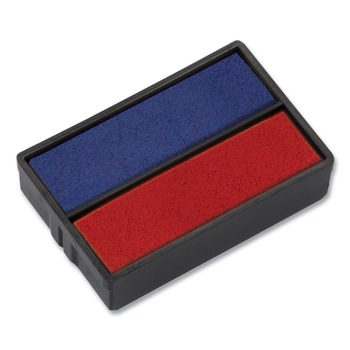 Trodat P4850BR 0.19 in. x 1 in. Printy Replacement Pad for Trodat Self-Inking Stamps - Blue/Red