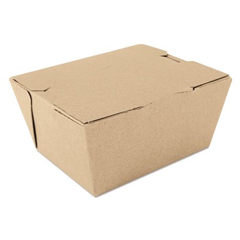 CLEANING AND SANITATION | SCT SCH 0731 ChampPak 4.38 in. x 3.5 in. x 2.5 in. #1 Carryout Boxes - Kraft (450/Carton)