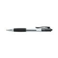 Pens | Universal UNV15533 1 mm Comfort Grip Retractable Ballpoint Pens - Medium, Black (48/Pack) image number 3